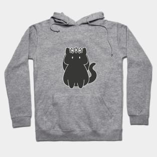 Virgo Cat Zodiac Sign (Black and White) Hoodie